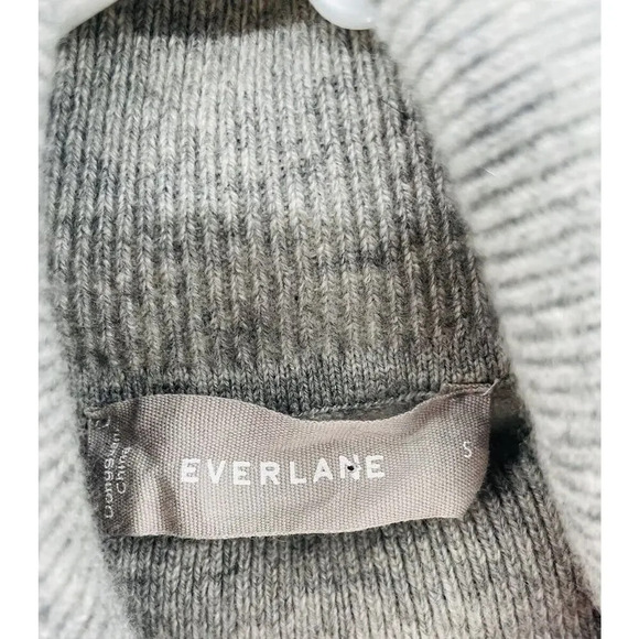 EVERLANE Cashmere Turtleneck Sweater Heather Gray Long Sleeve Pullover Size S - Picture 9 of 11